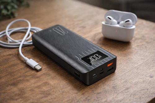 20000mAh Emergency Power Bank with Dual USB & LED Flashlight