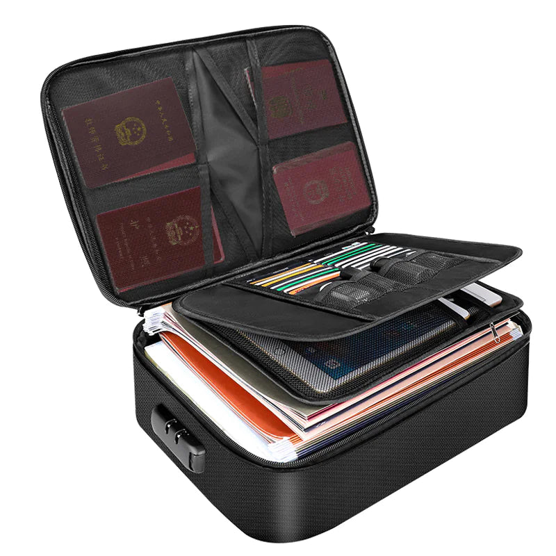 Fireproof & Water-Resistant Emergency Document Organizer